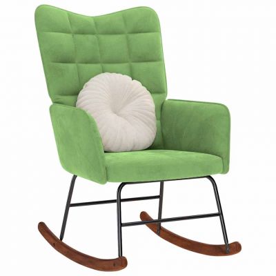 Gossi scaun balansoar, verde deschis, catifea