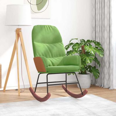 Gossi scaun balansoar, verde deschis, catifea
