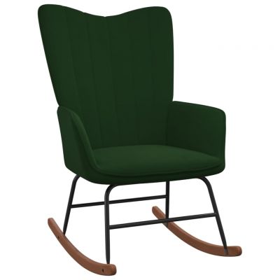 Gossi scaun balansoar, verde inchis, catifea