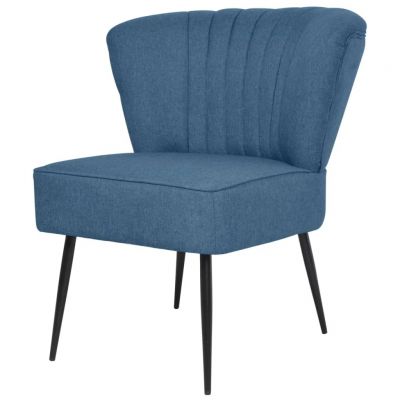 Gossi scaun cocktail, albastru, material textil