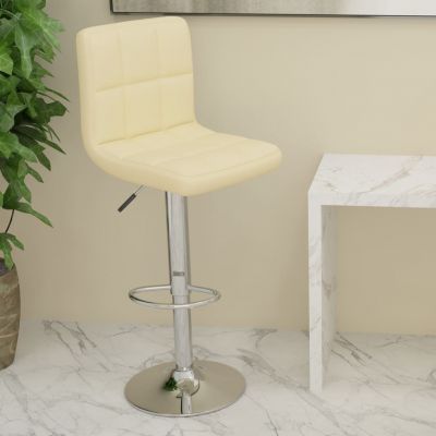 Gossi scaun de bar, crem, material textil