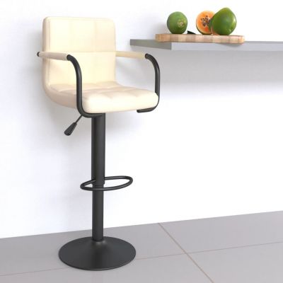 Gossi scaun de bar, crem, material textil