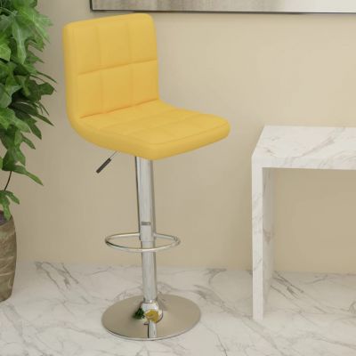 Gossi scaun de bar, galben mustar, material textil