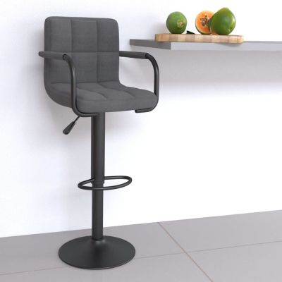 Gossi scaun de bar, gri deschis, material textil