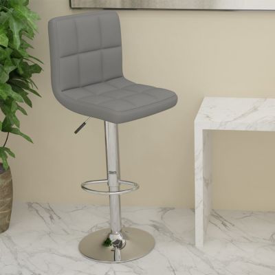 Gossi scaun de bar, gri deschis, material textil