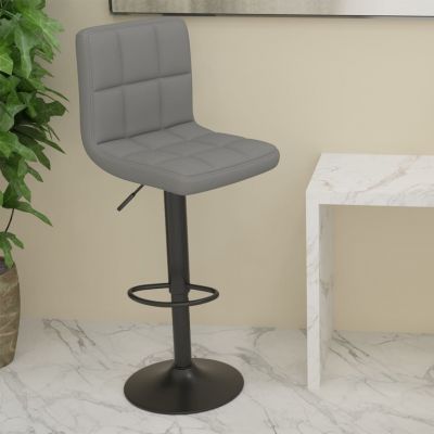 Gossi scaun de bar, gri deschis, material textil