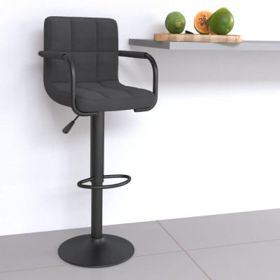 Gossi scaun de bar, gri inchis, material textil