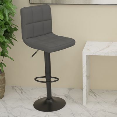 Gossi scaun de bar, gri inchis, material textil