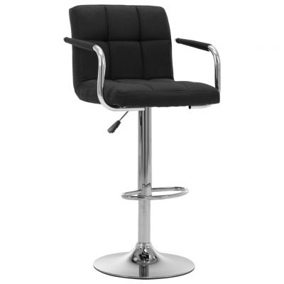 Gossi scaun de bar, negru, material textil