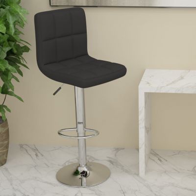 Gossi scaun de bar, negru, material textil