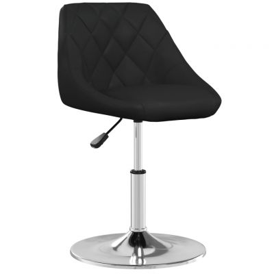 Gossi scaun de bar, negru, piele ecologica