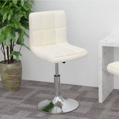 Gossi scaun de bar pivotant, crem, material textil