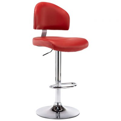 Gossi scaun de bar, rosu vin, piele ecologica