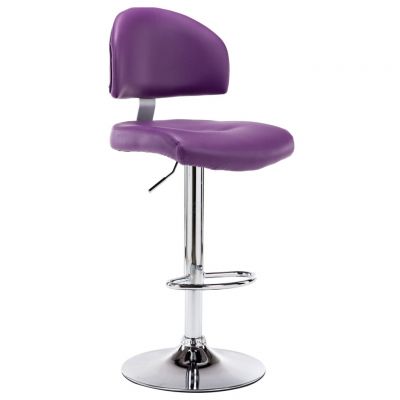Gossi scaun de bar, violet, piele ecologica