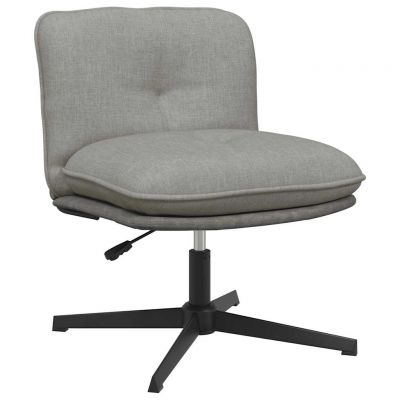 Gossi scaun de birou pivotant, gri deschis, material textil