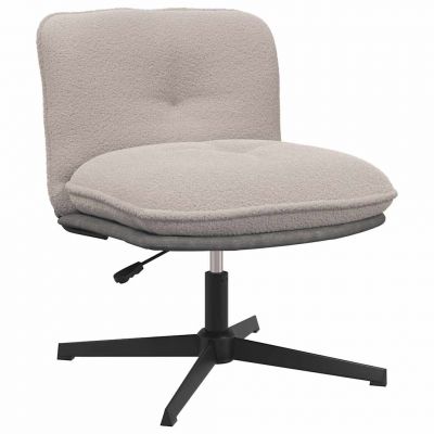 Gossi scaun de birou pivotant, gri deschis, material textil