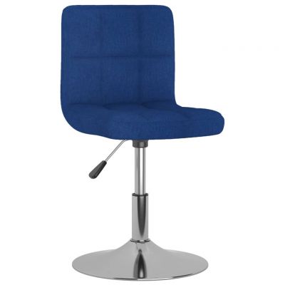 Gossi scaun de bucatarie pivotant, albastru, material textil