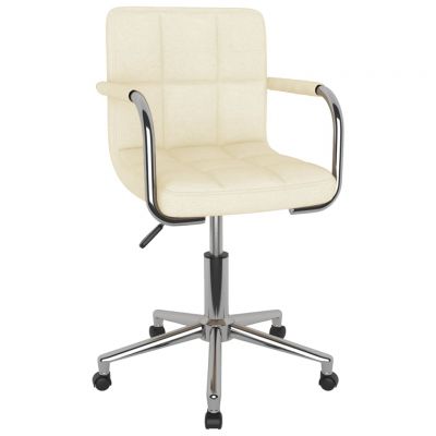 Gossi scaun de bucatarie pivotant, crem, material textil