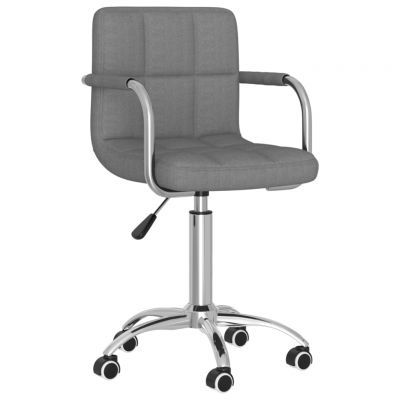 Gossi scaun de bucatarie pivotant, gri deschis, material textil