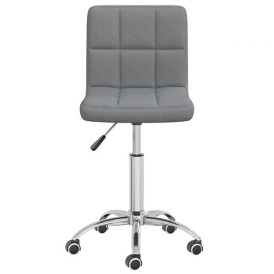 Gossi scaun de bucatarie pivotant, gri deschis, material textil