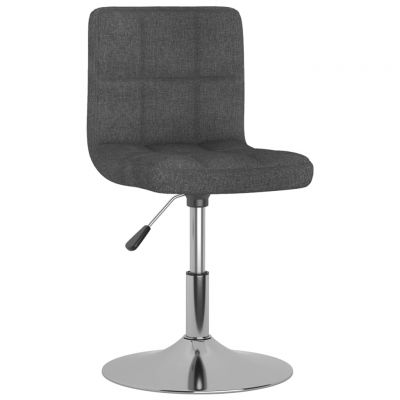Gossi scaun de bucatarie pivotant, gri inchis, textil