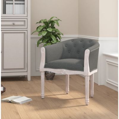 Gossi scaun de bucatarie pivotant, gri inchis, textil