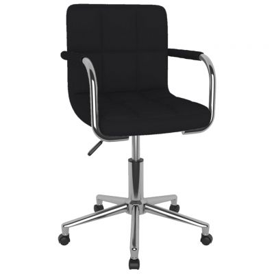 Gossi scaun de bucatarie pivotant, negru, textil