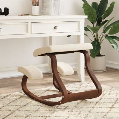 Gossi scaun de genunchi, crem, 48x71x51 cm, placaj de mesteacan