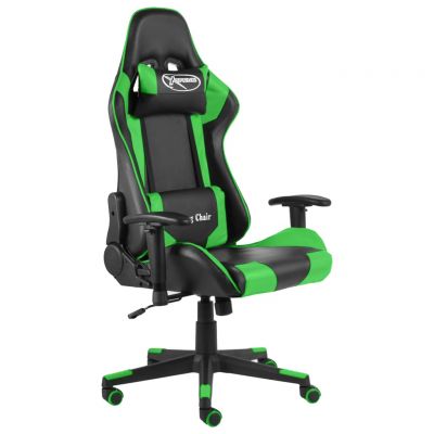 Gossi scaun de jocuri pivotant, verde, pvc