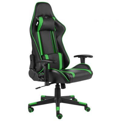 Gossi scaun de jocuri pivotant, verde, pvc