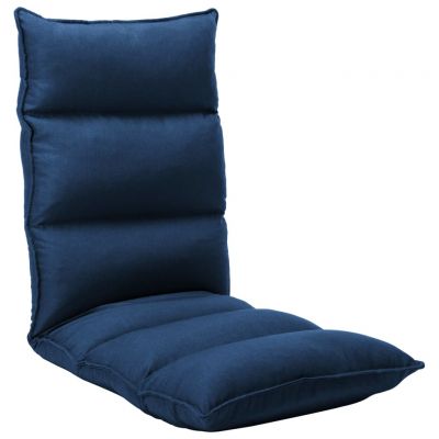 Gossi scaun de podea pliabil, albastru, material textil
