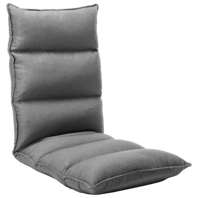 Gossi scaun de podea pliabil, gri deschis, material textil