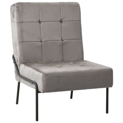 Gossi scaun de relaxare, 65x79x87 cm, gri deschis, catifea