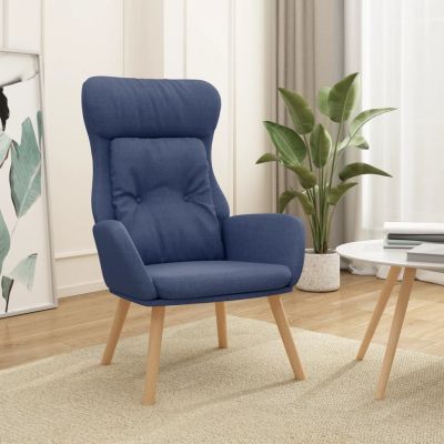 Gossi scaun de relaxare, albastru, material textil