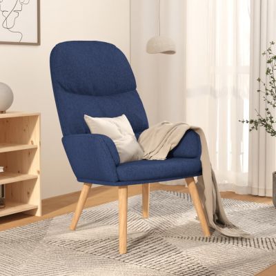 Gossi scaun de relaxare, albastru, material textil