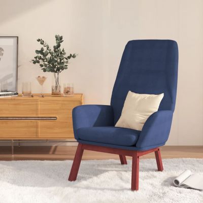 Gossi scaun de relaxare, albastru, material textil