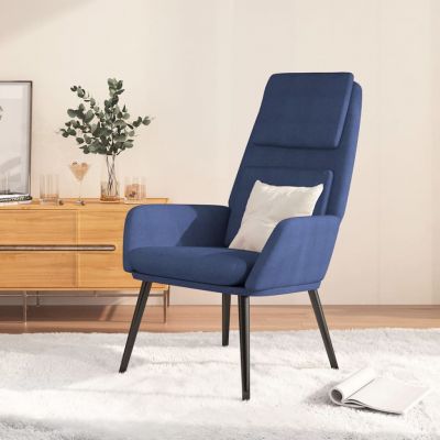 Gossi scaun de relaxare, albastru, material textil