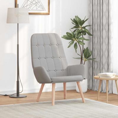 Gossi scaun de relaxare cloud grey fabric