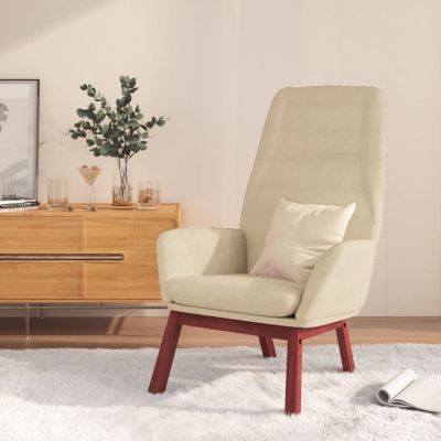 Gossi scaun de relaxare, crem, material textil