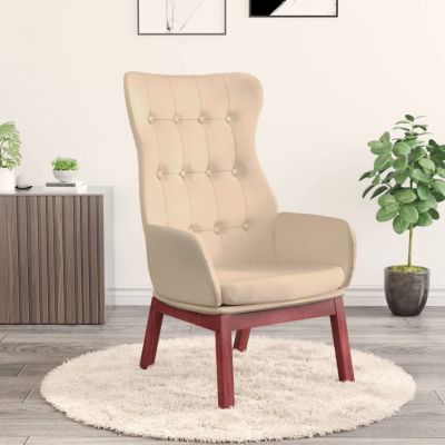 Gossi scaun de relaxare, crem, material textil