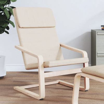 Gossi scaun de relaxare, crem, material textil