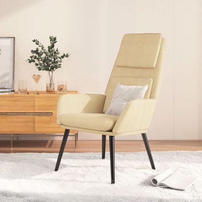 Gossi scaun de relaxare, crem, material textil