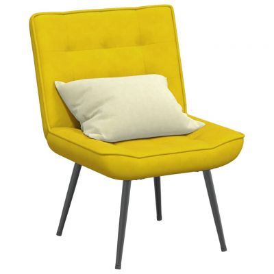 Gossi scaun de relaxare galben 64x74x84 cm catifea