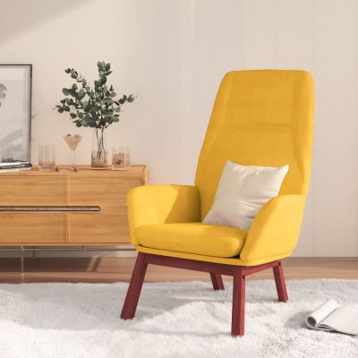 Gossi scaun de relaxare, galben mustar, material textil