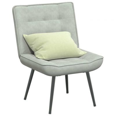Gossi scaun de relaxare gri deschis 64x74x84 cm catifea