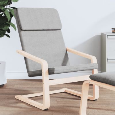 Gossi scaun de relaxare, gri deschis, material textil