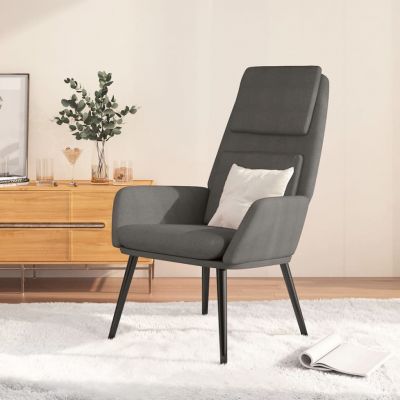 Gossi scaun de relaxare, gri deschis, material textil