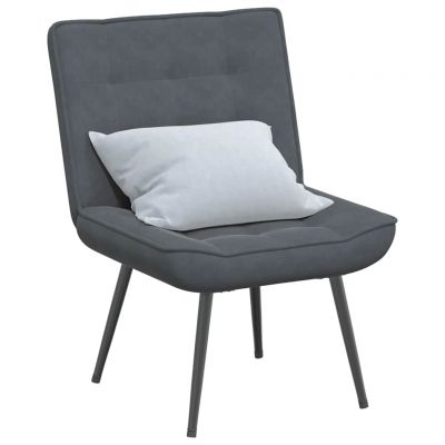 Gossi scaun de relaxare gri inchis 64x74x84 cm catifea