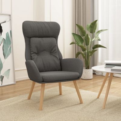Gossi scaun de relaxare, gri inchis, material textil