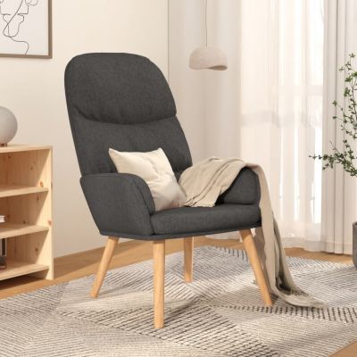 Gossi scaun de relaxare, gri inchis, material textil